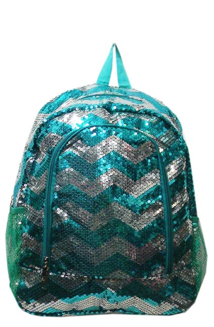 Sequin Backpack-ZIQ403/AQUA